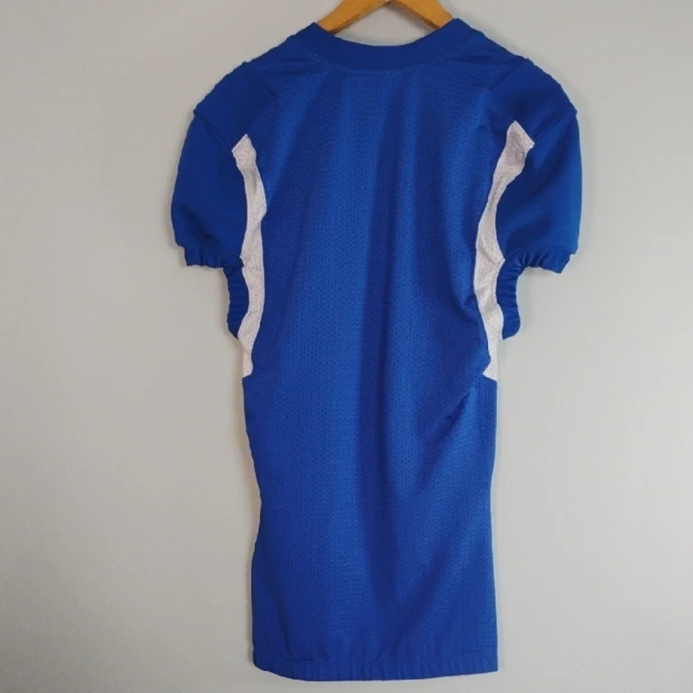 Adidas Football Blue White Performance Jersey Athletic Sporty Activewear Size M